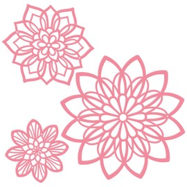 3 piezas de flores de metal, decoración de pared negra, metal, decoración de pared de flores, decoración de pared de granja, múltiples flores, decoración colgante para baño, sala de estar, hogar