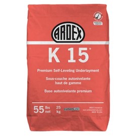 ARDEX K 15 Premium Self-Leveling Underlayment for Smoothing Interior Concrete Floors, Fast-Setting, 55 lbs (25 kg) Bag