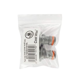 2- Pack Double Male Click Connector/Joiner for Garden Hose or(X Hose Type) to Join Two Hoses Together,Universal Size,Leak Free