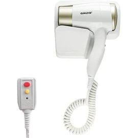 Wall Mounted Hair Dryer for Bathroom - 110V Professional Blow Dryer with Fast Drying Salon Motor, Heavy Duty Wall Mount Hairdryer with Stand Rack, Includes Screws+Adhesive