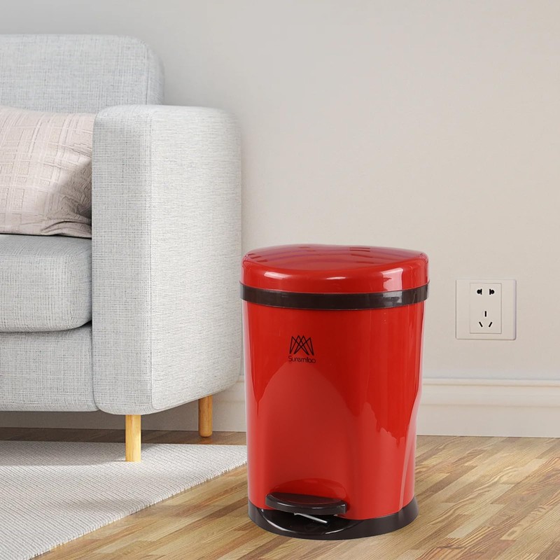 Cand 10 L Step Pedal Trash Can, Plastic Garbage Can