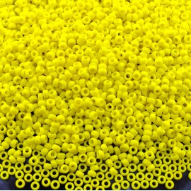Miyuki Round Seed Bead Size 15/0 8.2g Opaque Yellow