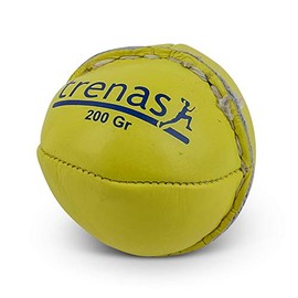 TRENAS Leather Athletics Throwing Ball - 200 GM - Yellow