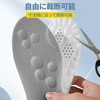 4D高さ増加インソール 1足で1.5～3.5cmの高さアップ 抗菌・防臭 通気性・吸汗性 ソフトで衝撃吸収性に優れる 長時間立っていても疲れにくい 男女兼用 (灰色, 27.5cm-高さの3.5cm)