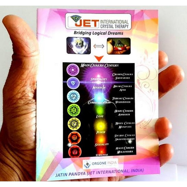 Jet International Mix Onyx Chakra Flower of Life O-rgone Pyramid