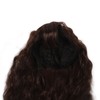 Women Long Brown Wavy Wig Heat Resistant Soft Fluffy Brown