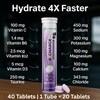 Electrolytes Hydration Tablets | 40 Effervescent Rehydration Tablets (Blackcurrant) |
