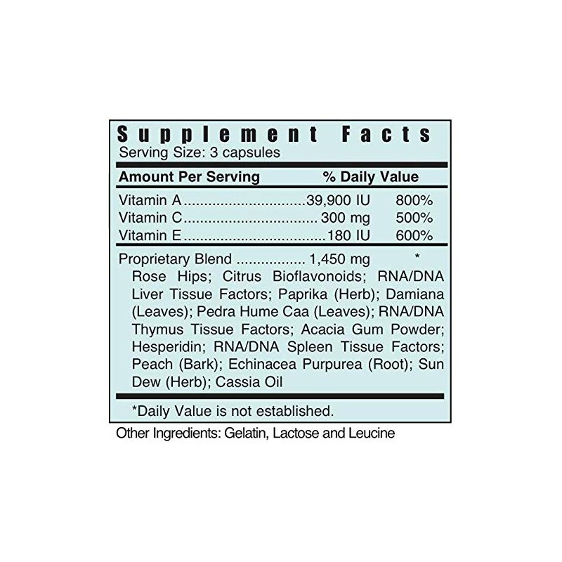 Repellerking Systemic Formulas Bio Nutriment ACX Vitamin DTX 60 Capsules