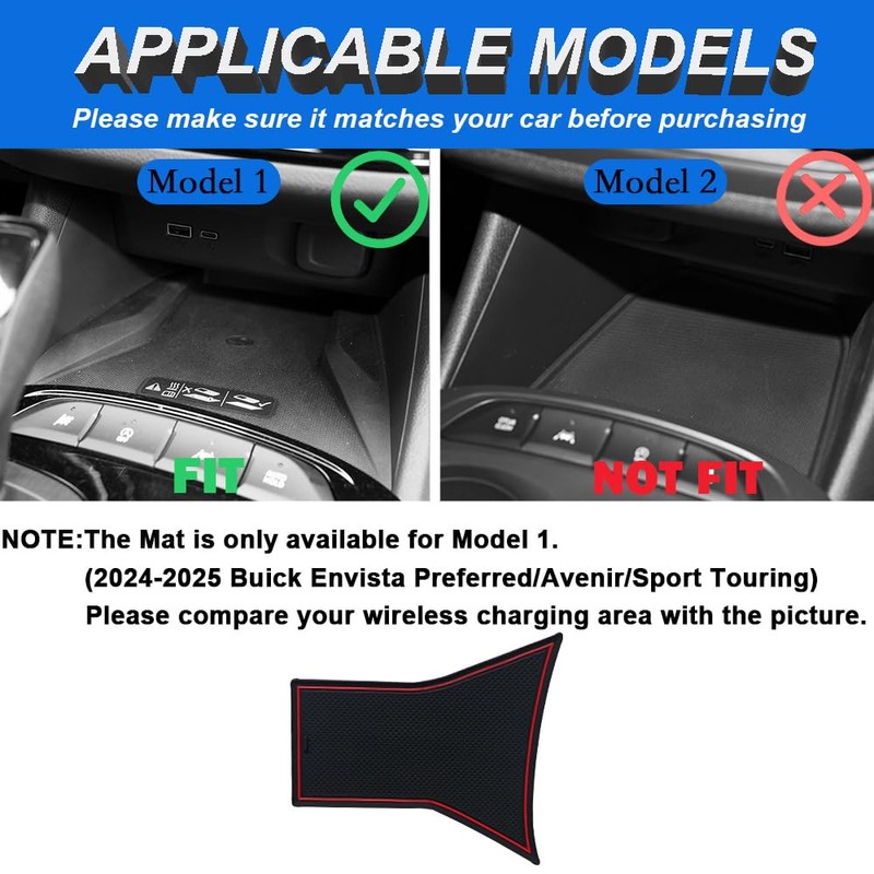 YUJIANQ Cup Holder Inserts for Buick Envista 2024-2026 Accessories Center