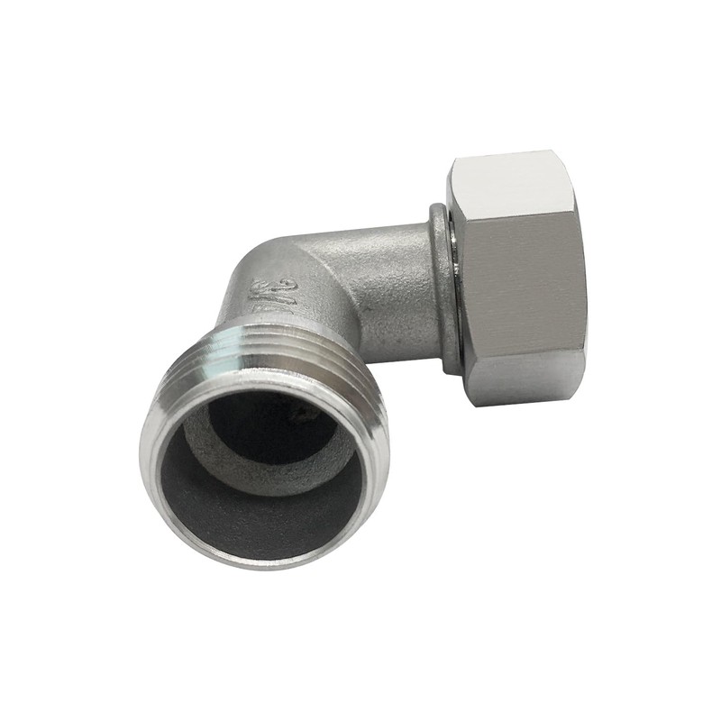 Fitvell 3/4 Inch Stainless Steel 90 Degree Elbow Adapter for