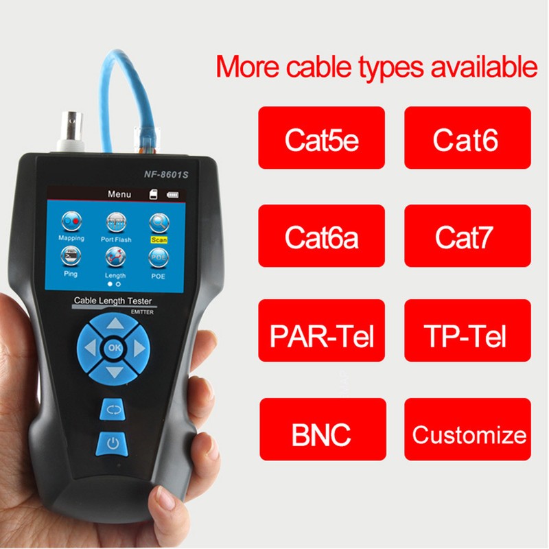 Network Cable Tester Multifunctional Network Wire Tracker Line Finder AC100
