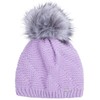 Faera Winter Hat Women's Warm Lined Faux Fur Bobble Hat