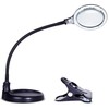 Brightech LightView Pro Flex 2 in 1 Magnifying Desk Lamp,