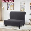 TIANSHU Sofa Cover Without Armrests, 2 Seater, Spandex Couch Cover