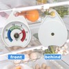 2 Pcs Freezer & Fridge Thermometer, 52mm Dial, Colour-Coded Zones,