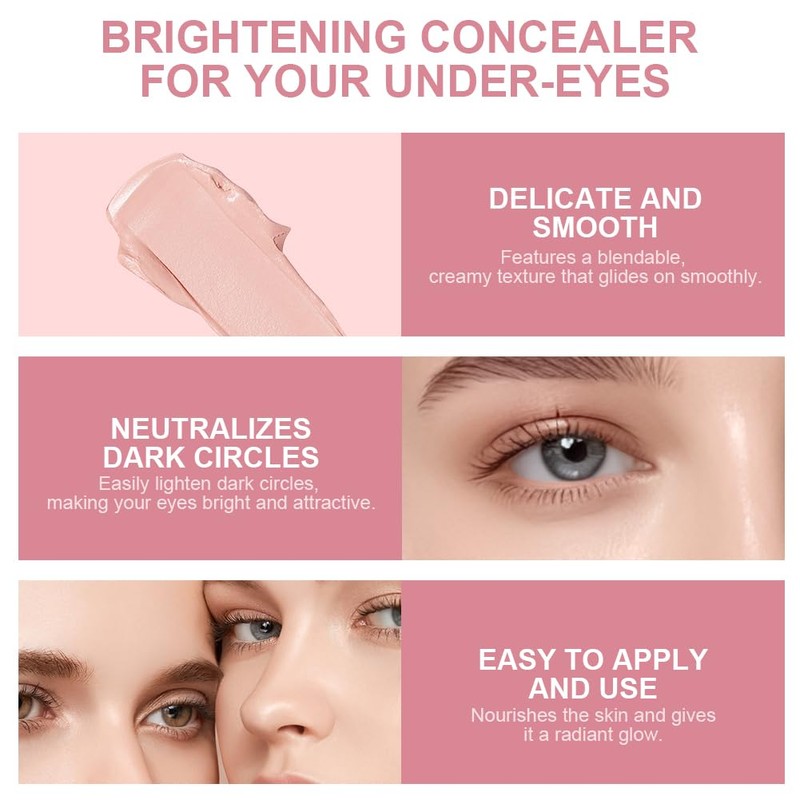 LOPHE Under Eye Concealer Brightener & Correctors, Lasting Perfection Stretch