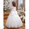 ABAO SISTER Flower Girl Dress Embroidery Tulle Lace for Kid