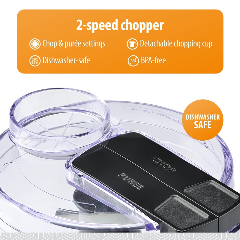 Toastmaster Chopper with 2-Speed Control by Select Brands - Mini