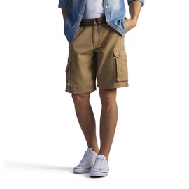 Lee Men's Dungarees New Belted Wyoming Cargo Shorts Cargos, brown