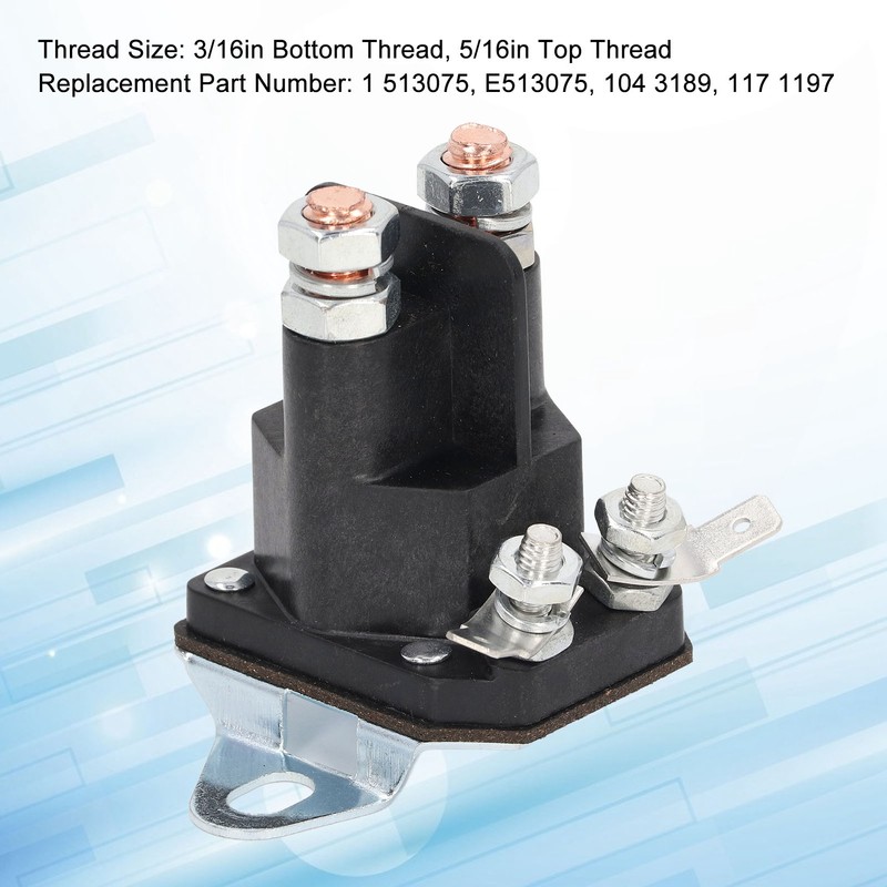 DC12V Starter Solenoid Relay Copper Waterproof 117 1197 Replacement for