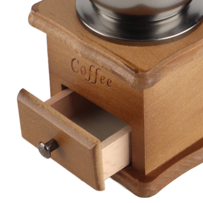 Manual Bean Grinder Household Mini Retro Style Coffee Milling Machine