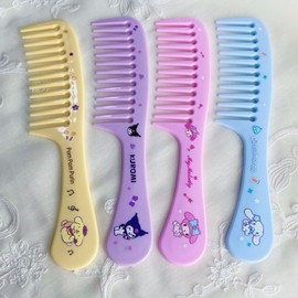 Kitty Bit 008 Anti-Static High-Density Comb for Girls with Large Cartoon Dog Design One Size/Merlot 20ea