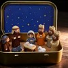Handmade Mini Nativity Scene Set – Portable Pocket Size Christmas