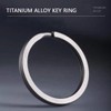 OCTO Titanium Keyrings - Heavy Duty Split Rings for Keychains,