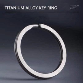 OCTO Titanium Keyrings - Heavy Duty Split Rings for Keychains, Car Keys & EDC | 4 Pack Durable G5 Titanium Key Rings | Corrosion-Resistant, Beveled Edges for Easy Use | 1-Inch Key Rings