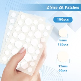 EKIND 180PCS Pimple Patches, Hydrocolloid Acne Patches for Face, Invisible Spot Cover for Blemishes & Breakouts, 2 Size Zit Patches