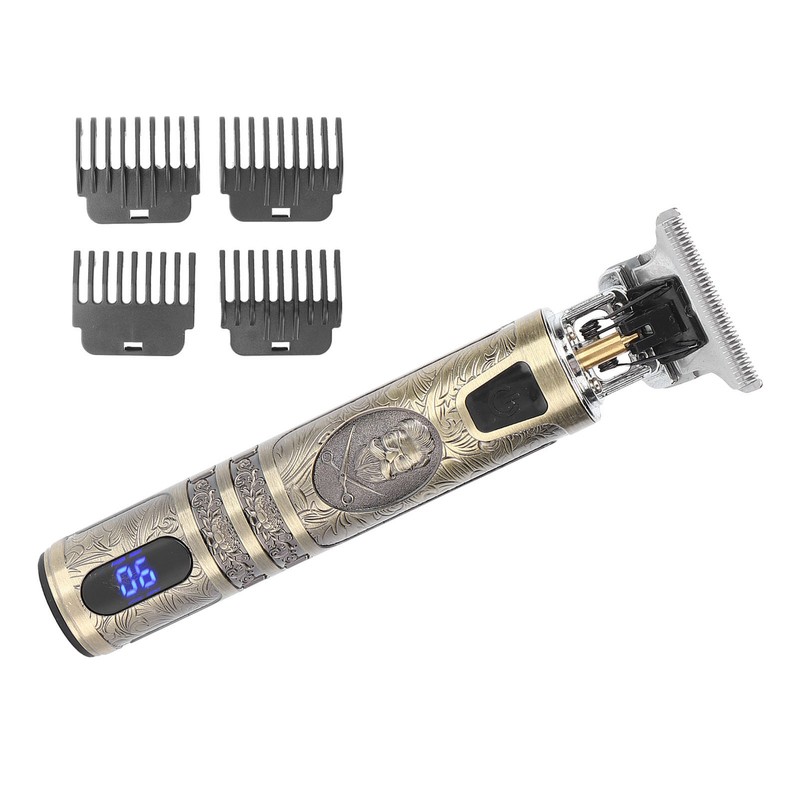 Electric Hair Trimmer Clipper USB Portable Professional Retro Hair Cutting