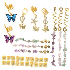 SHERCHPRY 31pcs Braid Jewelry Dreadlock Accessories Pirate Hair Pendants Charms for Braids Stylish Hair for
