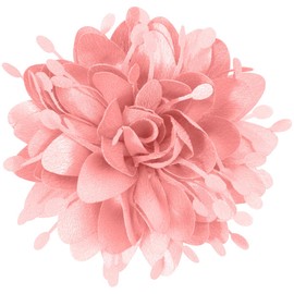 Mecool 3.94" Flower Hair Clips for Weddings Women's Party Brooches & Pins Corsage Women's Hair Jewellery | Ponytail Holder Ladies Brooches for Wedding | Hair Styling Accessories for Girl - Pink