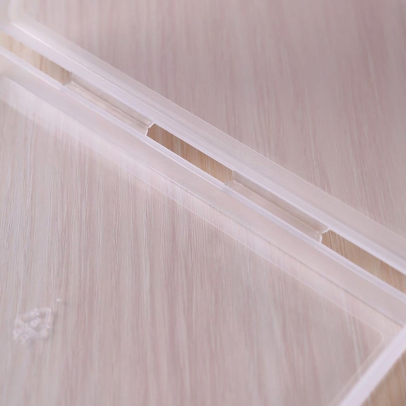 Clear Plastic Storage Box, Flat Case Holder for Beads/Tools/Letters/Papers，Flat box