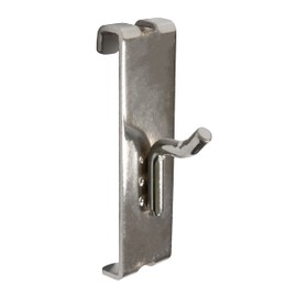 VICTORY DISPLAY & STORE FIXTURE MFG 1" Long Heavy Duty Commercial-Grade Steel Grid Panel Hook - Displays Product/Merchandise for Commercial or Home Use (Quantity 10) (10, Chrome)