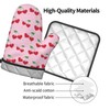 Y2K Heart Cherry Oven Mitts and Pot Holders Sets Hot