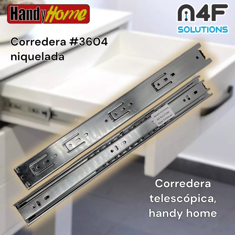 Handyhome Corredera Cajón Handy Home 40cm X 4.5cm 4paquetes 8pz