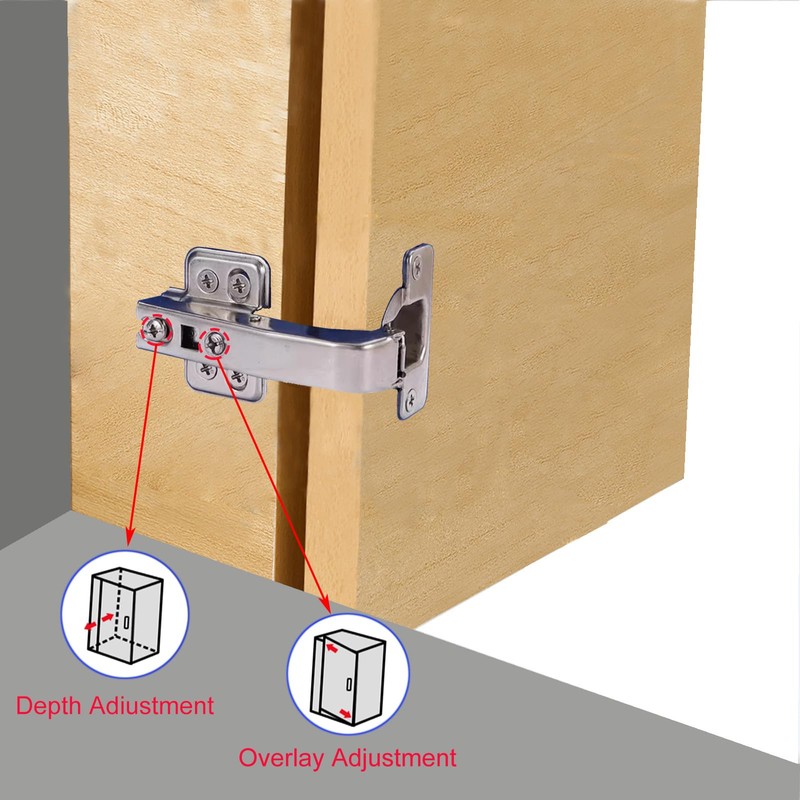 90 Degree Soft Close Cabinet Hinges, Detachable Blind Corner Kitchen