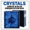 Above and Beyond Custom Crystal Trophy, 8" Sapphire Blue Florence