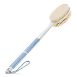 Backski Back Scrubber Anti Slip for Shower,Shower Brush Long Handle with Stiff and Soft