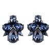 Art Deco Antique Vintage Style Dark Navy Blue Sapphire Rhinestone