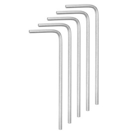 HARFINGTON 5pcs Hex Key Wrench 1.5mm L-Shape Hexagon Metric Wrenches Chrome Vanadium Steel Repairing Tool for Home Repair, Black