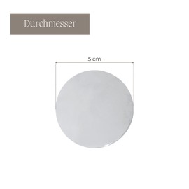 Replacement Plates, Silver Brass Smoking Plates, Heat Resistant Replacement Plate for Incense Burners & Incense Burners, Diameter 5 cm, Universal Fit