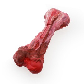 So Nice LLC Pet Dogs Chew Toys for Chewers Natural Rubber Dog Toys Leg Bone Tough Squeaky