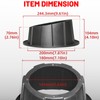StarknightMT 2PCS Speaker Pods for 6.5 Inch Speakers Universal Angled