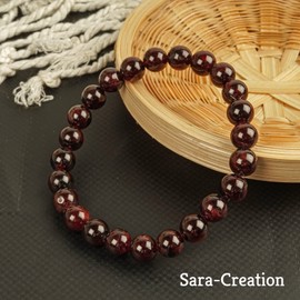Garnet Bracelets Bead Bracelet - Adjustable Natural Gemstone Stone Bracelets - Healing Bracelet For Girl Women Men