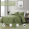 ELNIDO QUEEN® Twin Size Comforter Set - Sage Green All
