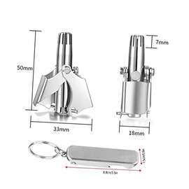 Nose Hair Remover Scissors Set Chic Trimmer for Men Nose Hair Scissors Practical Grooming Tool Compact Travel Clipper