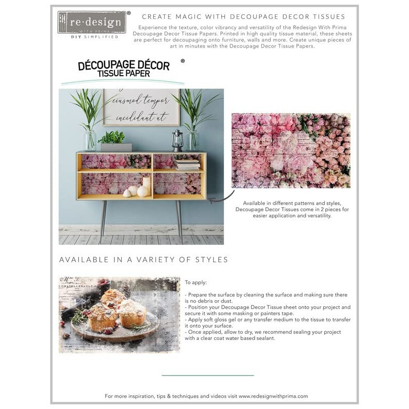 Prima Marketing 655350645342 Redesign-Tissue