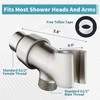 BRIGHT SHOWERS All Metal Handheld Shower Head Holder, Adjustable Shower